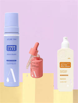 Набор для ежедневного ухода Azure Tan Hydrating Hyaluronic Bundle 3 в 1 EXTREME / Light/Medium 2516