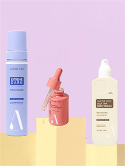 Набор для ежедневного ухода Azure Tan Hydrating Hyaluronic Bundle 3 в 1 EXTREME / Medium/Dark 2524